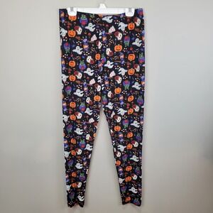 Whimsical Halloween Print‎ Polyester Spandex Ankle Leggings Size 3XL/5XL
